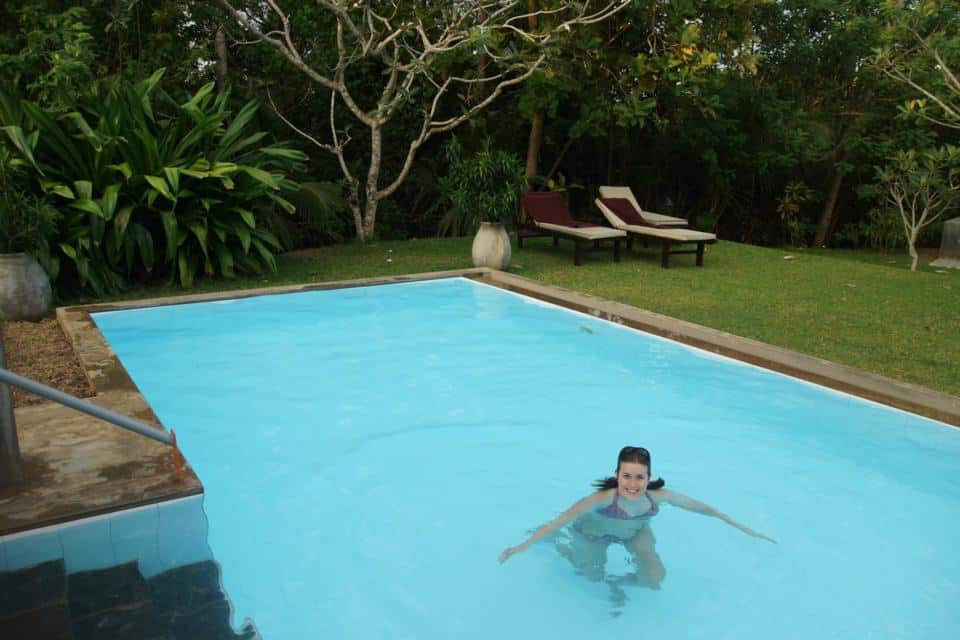 The beautiful pool at Buckingham Place, Tangalle