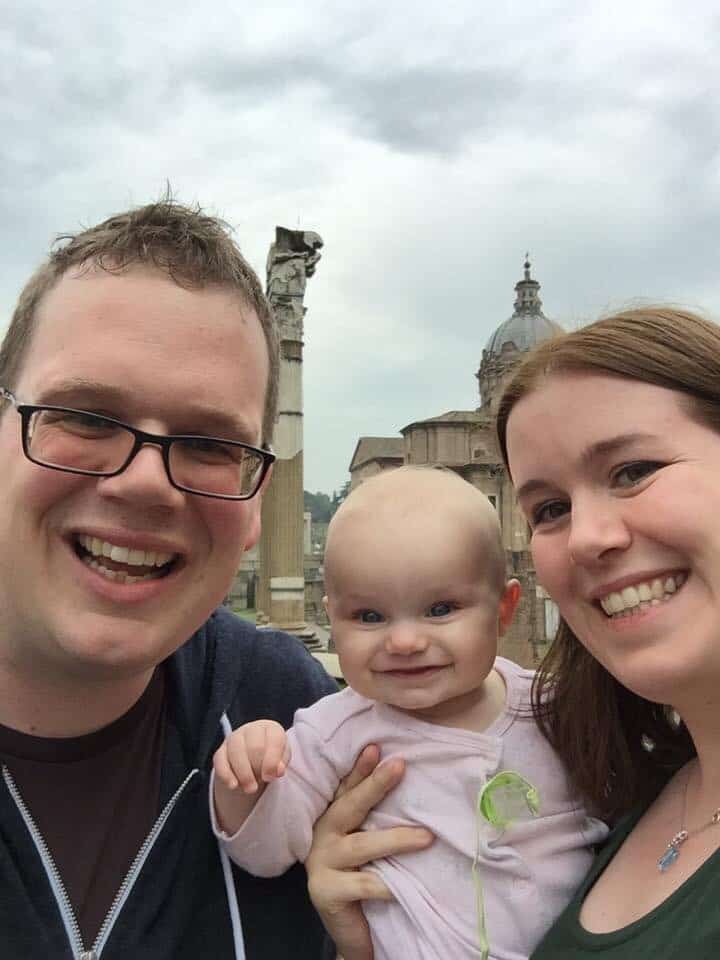 FAmily in Rome with baby - Best European Cities to Visit with Babies