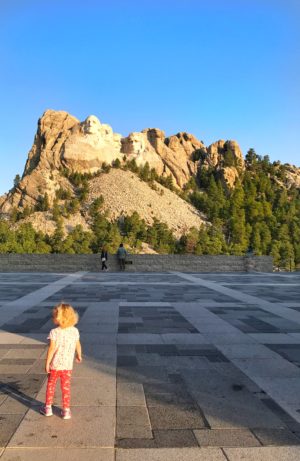 toddler at Mount Rushmore - Mount Rushmore with kids
