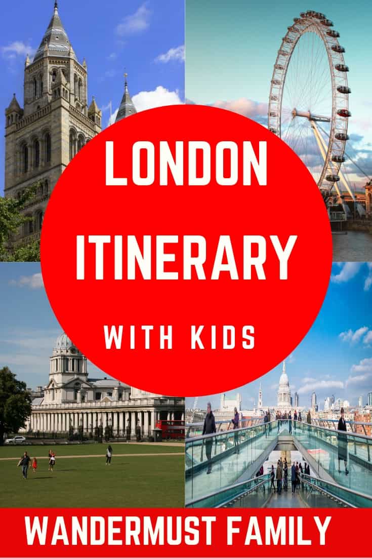 Perfect 5 days in london itinerary with kids - including the best things to do in London with kids and family #london #londonuk #england #visitlondon #londonwithkids