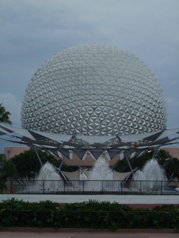 Hurricane at Disney World - Epcot in the rain