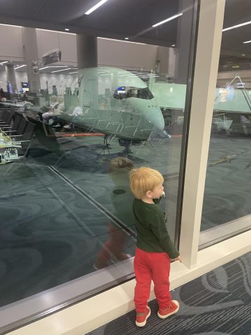 Toddler at Airport