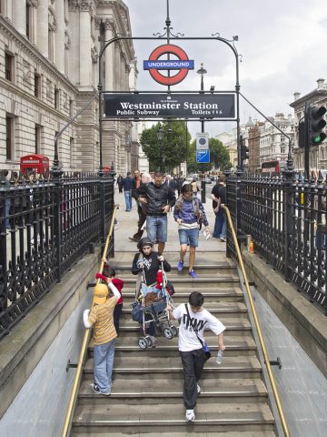 View of Underground Station - Using a stroller in London / London with a baby