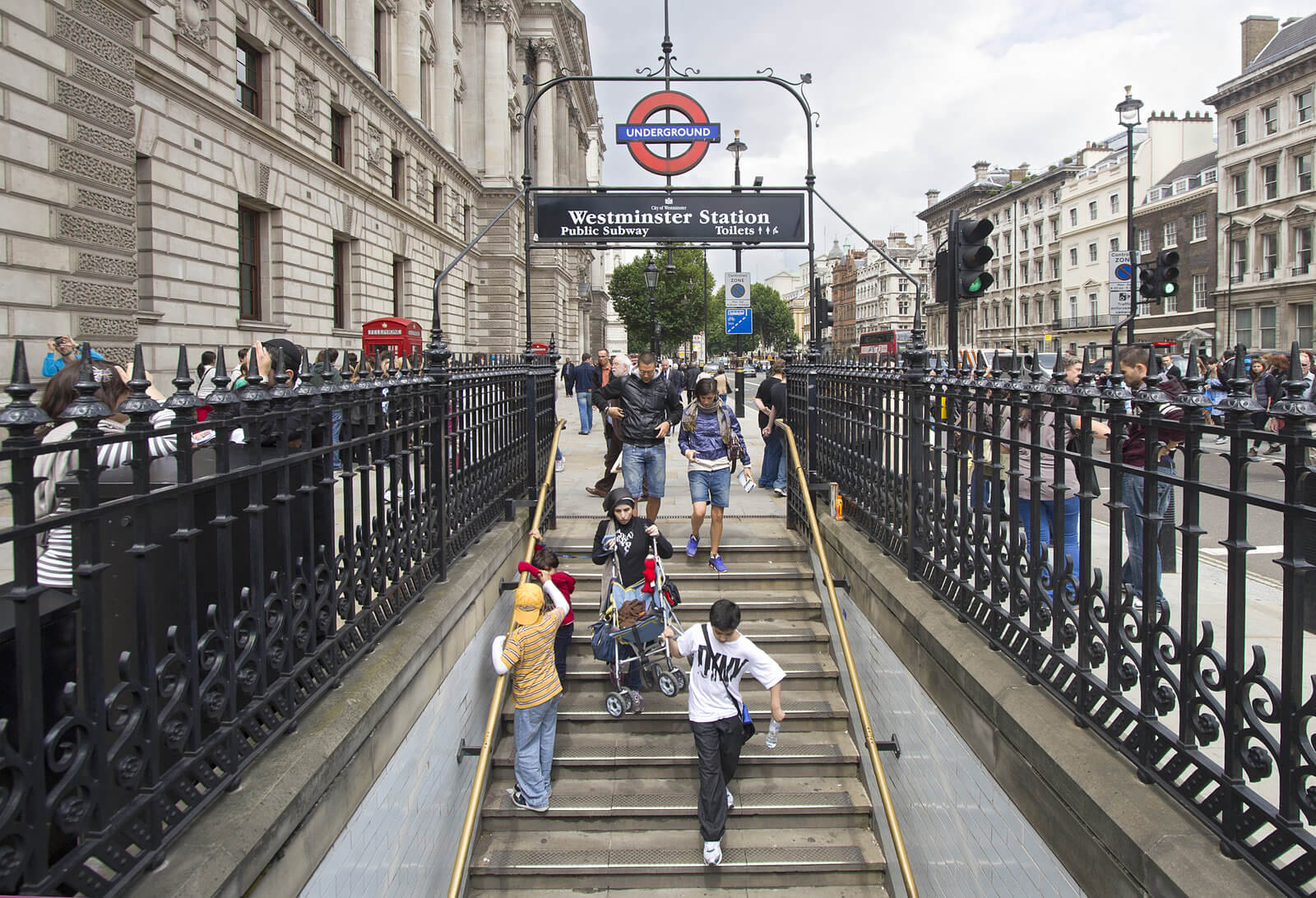 View of Underground Station - Using a stroller in London / London with a baby