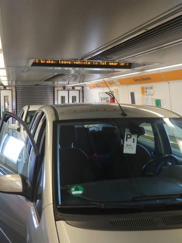 Interior of Eurotunnel with car - Driving to Disneyland Paris Tips