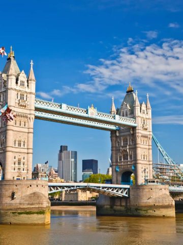 Cherry Blossom near Tower Bridge - what to wear in London in May