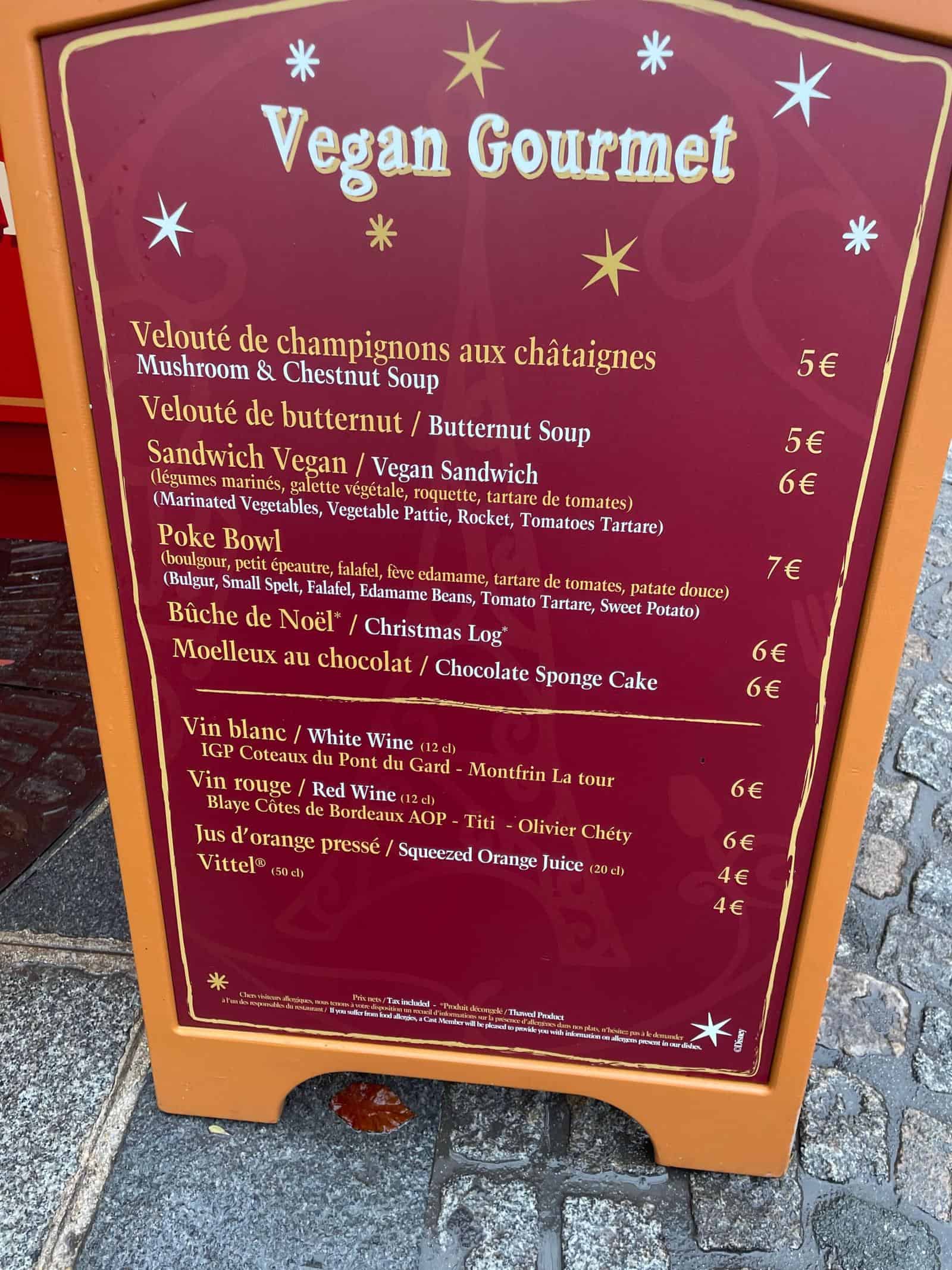 Seasonal Vegan Food at Disneyland Paris