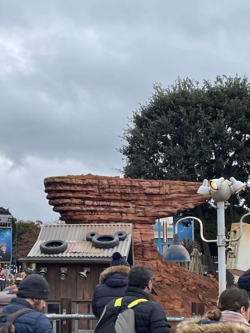Hidden Mickey Disneyland Paris made of wheels on roof