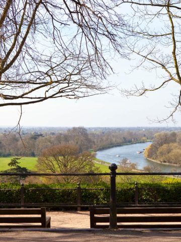 View of benches and river - Best Ted Lasso Filming Locations