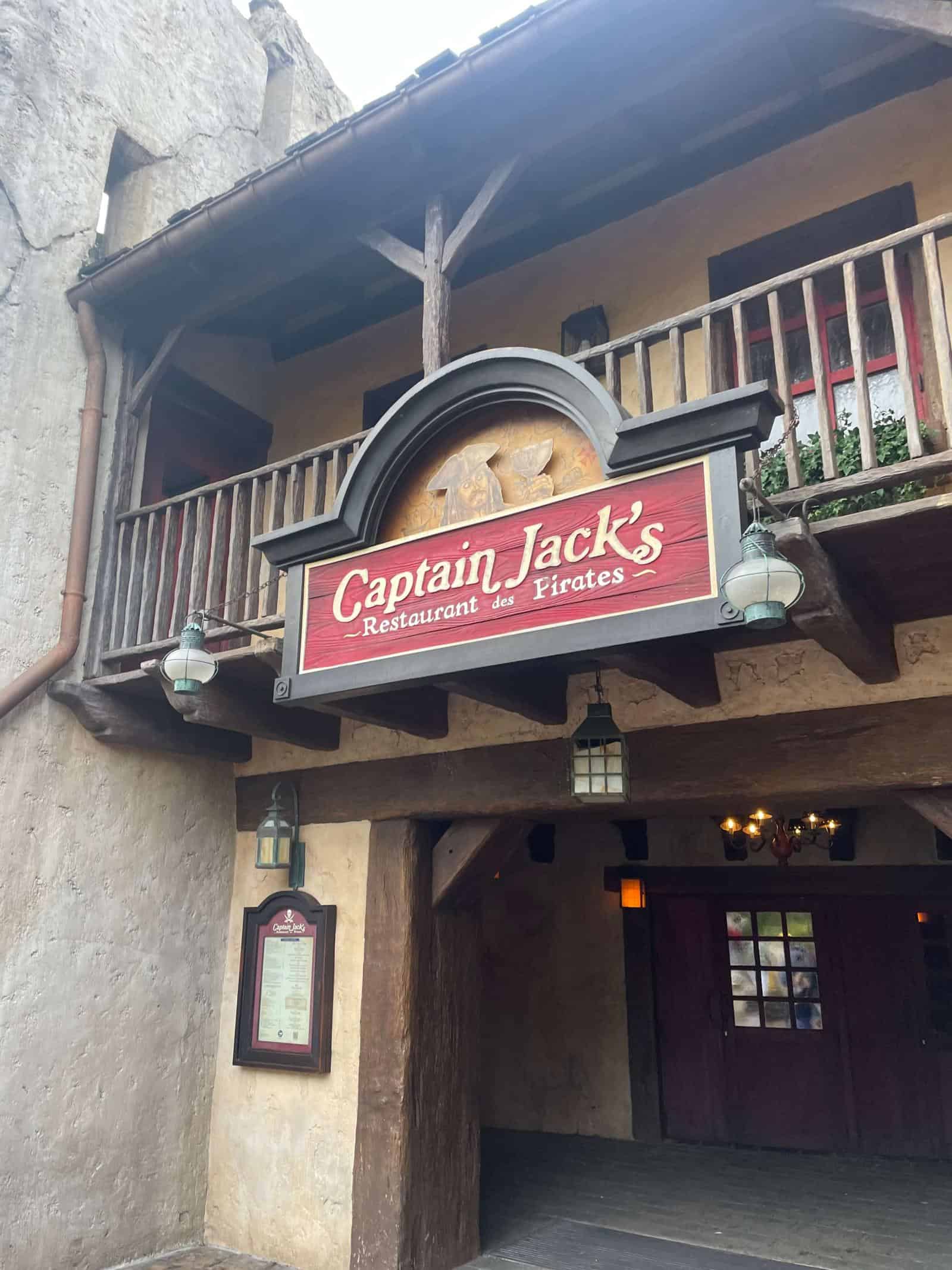 Captain Jack's one of Disneyland Paris best restaurants
