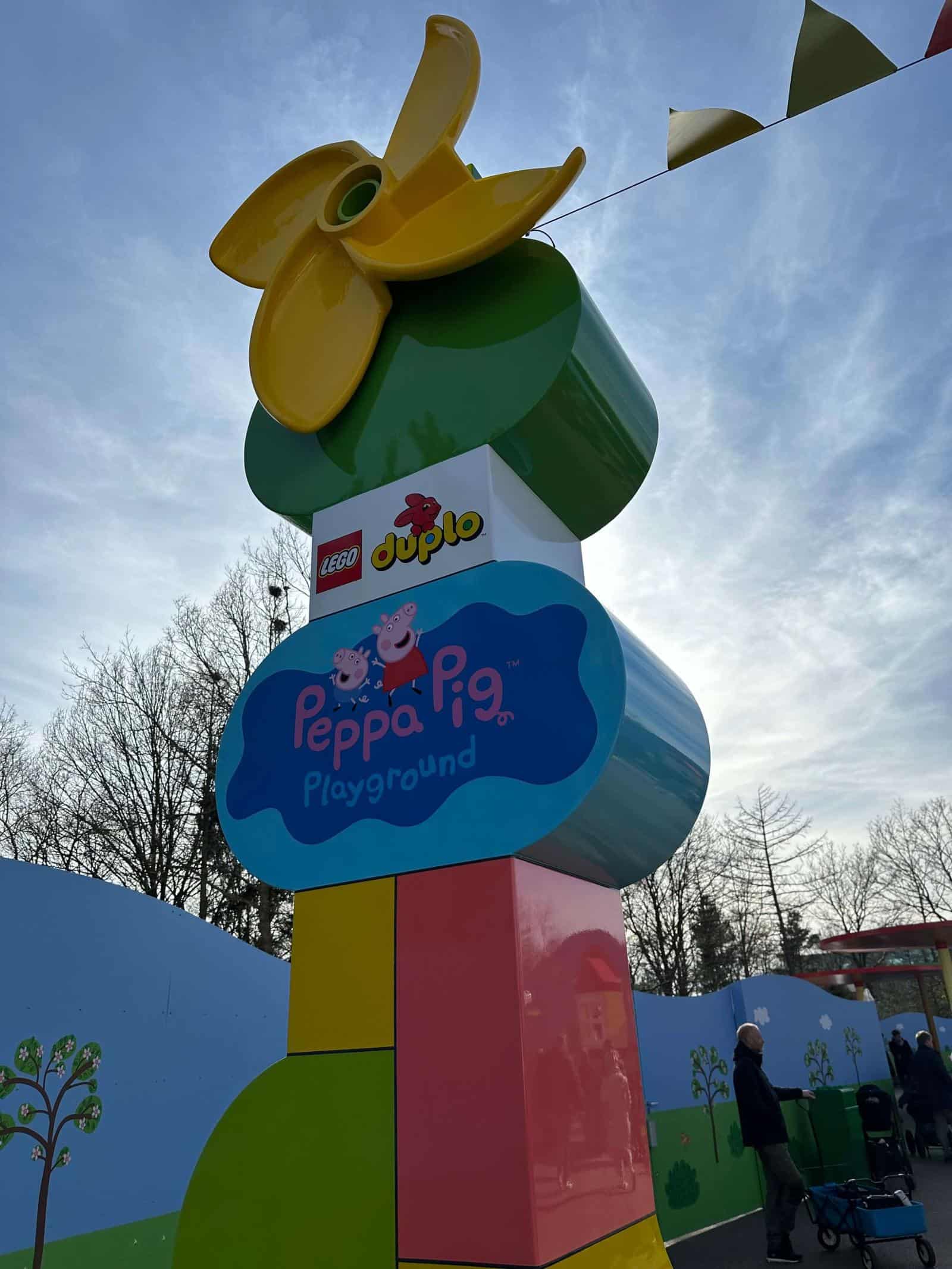Entrance to Peppa Pig Playground at Legoland Billund