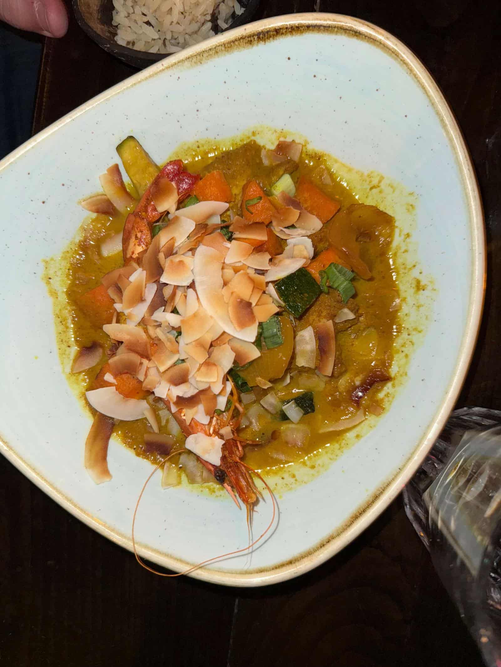 Curry in bowl