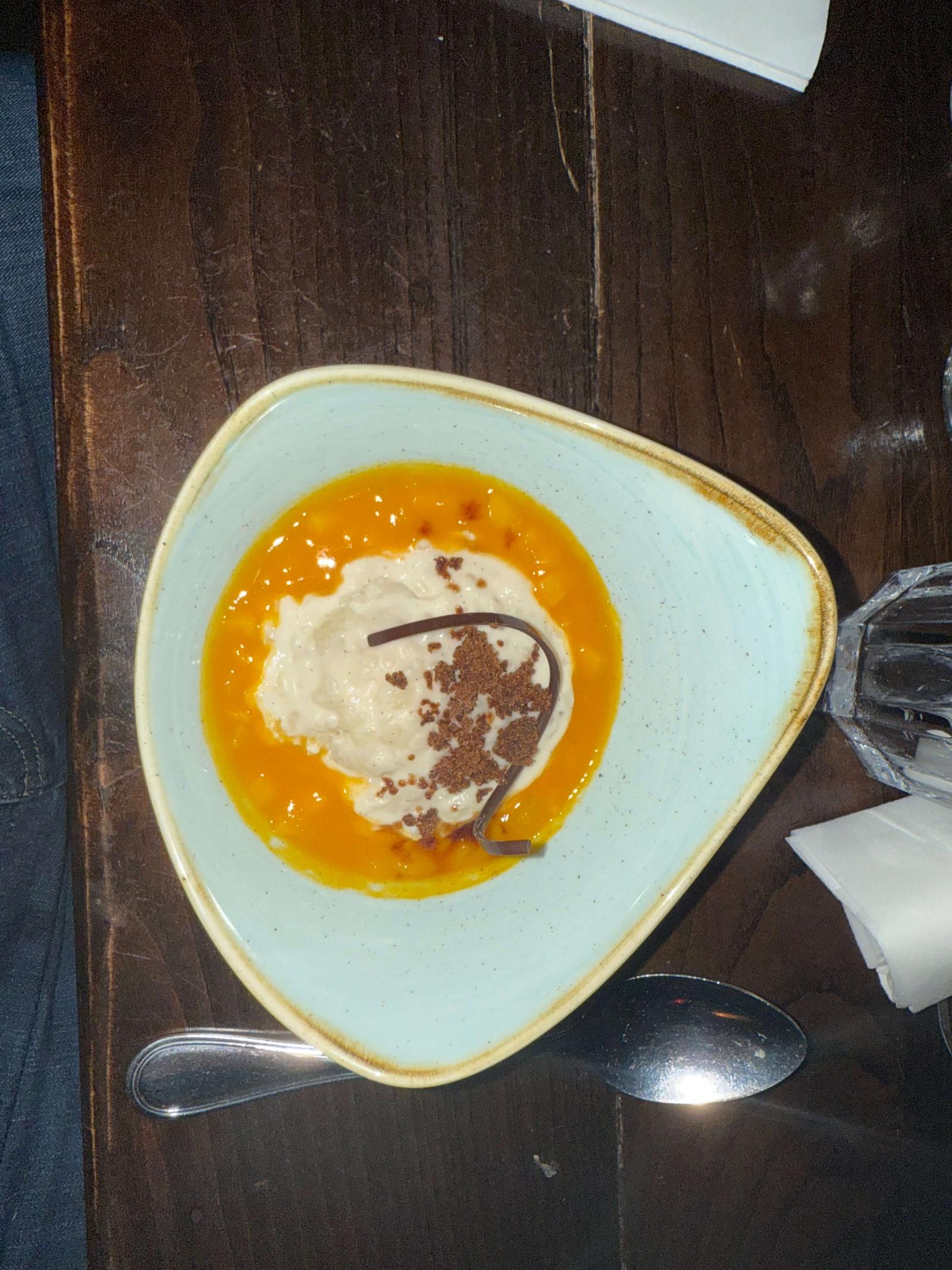Rice pudding and mago