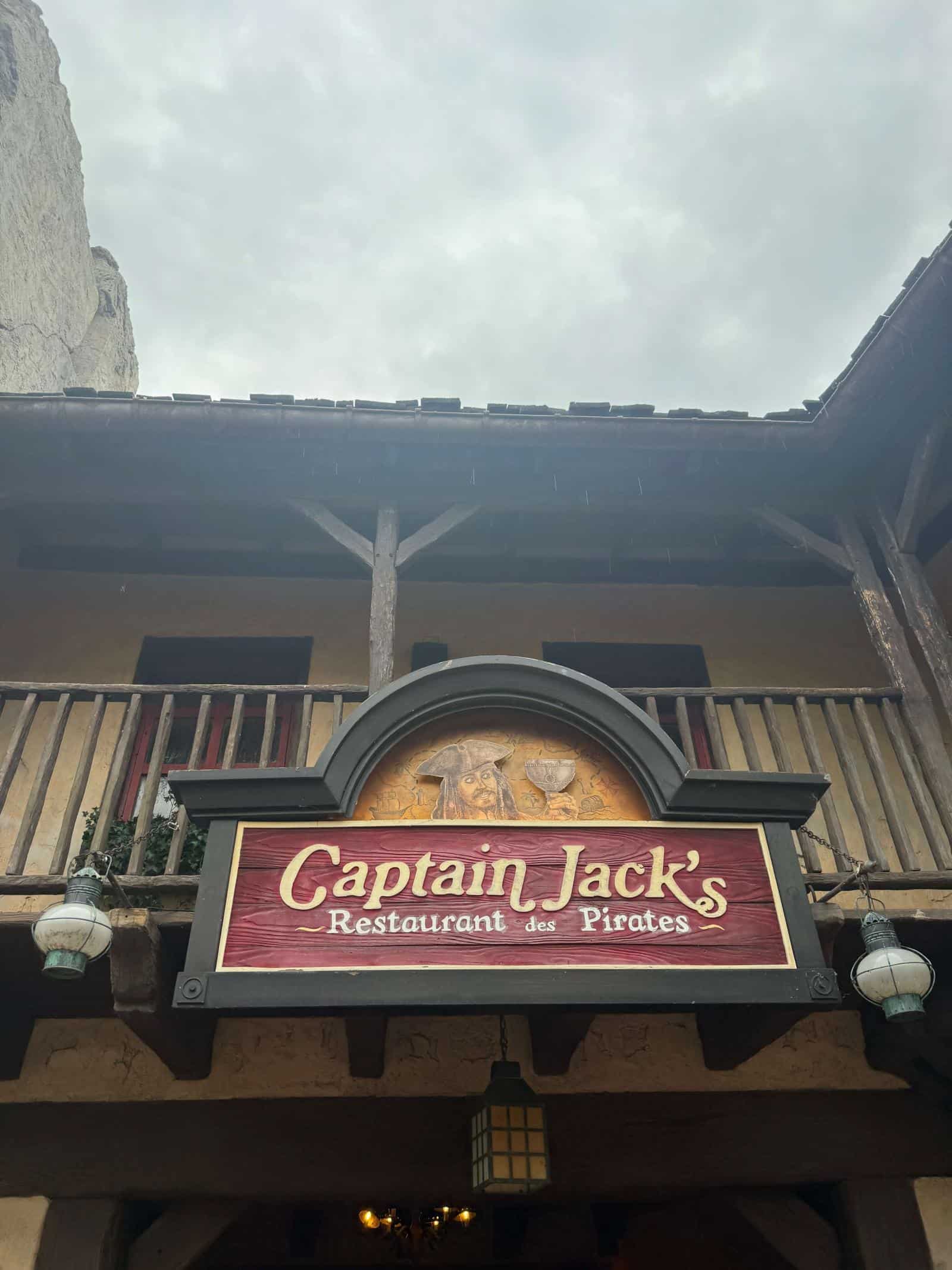 Sign saying captain Jacks