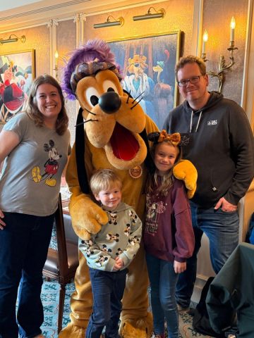 Family with Pluto at Royal Banquet